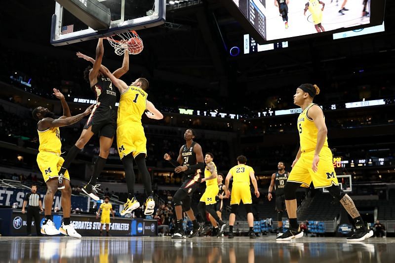 Florida State v Michigan - Scottie Barnes dominating on a rack attack