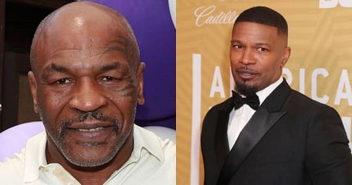 Mike Tyson (left); Jamie Foxx (right).