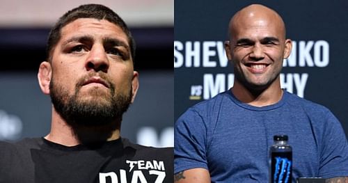 Nick Diaz (left); Robbie Lawler (right)