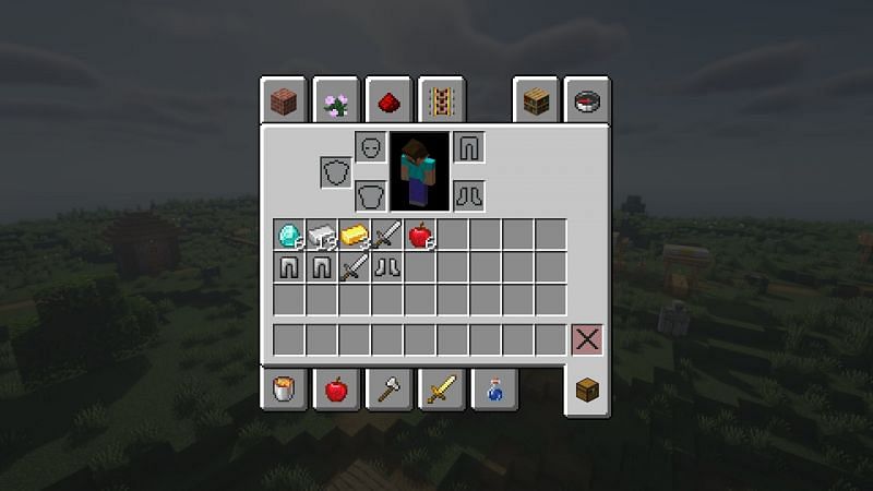 Loot found in blacksmith houses (Image via Minecraft)