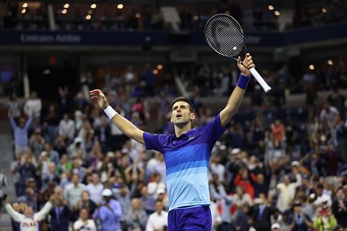 Novak Djokovic after beating Alexander Zverev