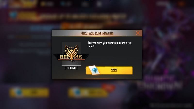 You need to confirm the purchase to get the pass (Image via Free Fire)