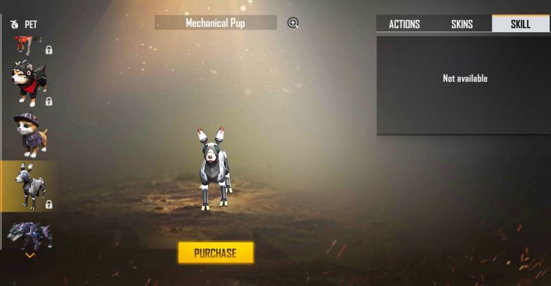 Mechanical Pup is available only for 299 diamonds (Image via Free Fire)