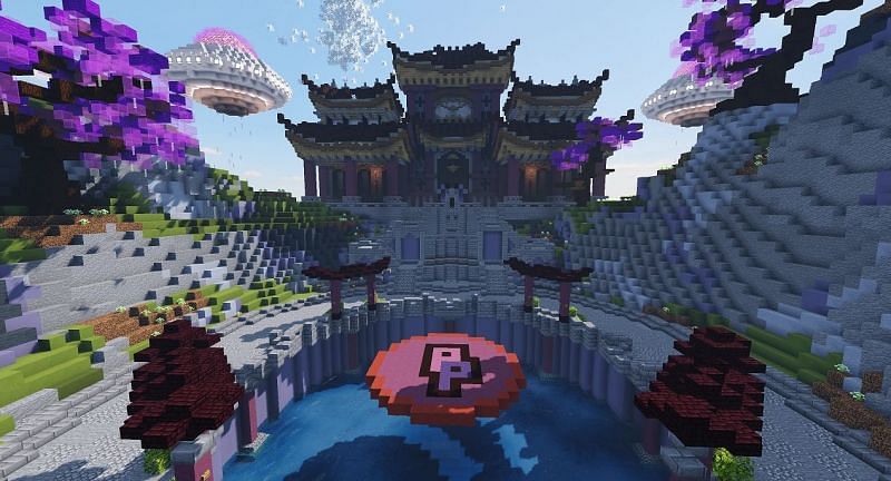 Purple Prison is a brilliant server for Minecraft sumo (Image via Mojang)