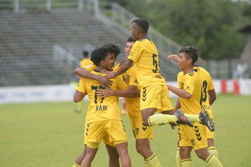Hyderabad FC scored four goal in the opening 30 minutes. Image credits: durandcup.in