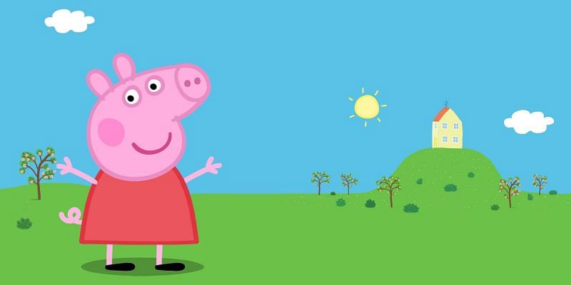 The titular character from the British animated preschool series Peppa Pig (Image via Outright Games)