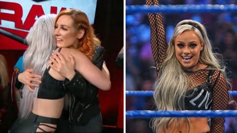 Becky Lynch gave Liv Morgan a hug and a message before her WWE departure in 2020