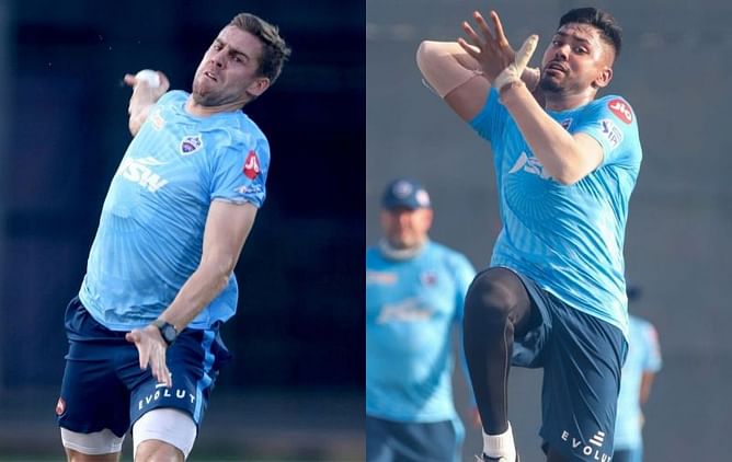 "I am sure he is holding on to his yorkers for games where the pressure is on"- Anrich Nortje on DC teammate Avesh Khan