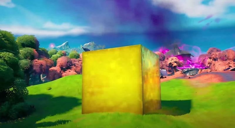 Golden Cube in Fortnite Chapter 2 Season 8 (Image via Fortnite)