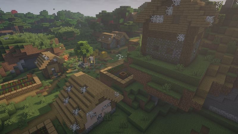 An abandoned village (Image via Minecraft)