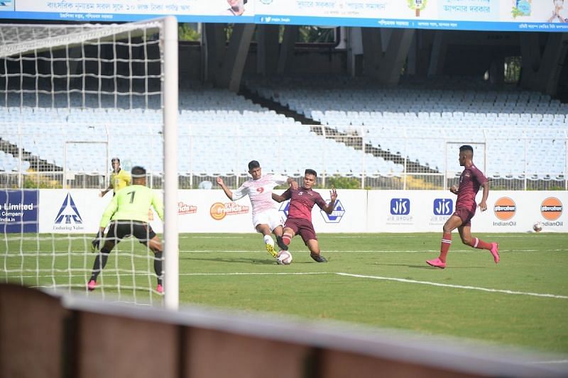 Army Red won 4-1 over Assam Rifles in a Group D clash in the Durand Cup in Kolkata. (Image: Durand Cup)