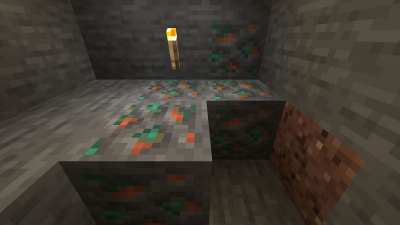 Copper ores in the game (Image via Mojang)