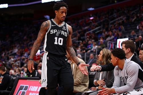 DeMar DeRozan in action during an NBA game.