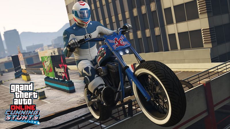 Bike stunt races in GTA Online can be pretty interesting (Image via Rockstar Games)