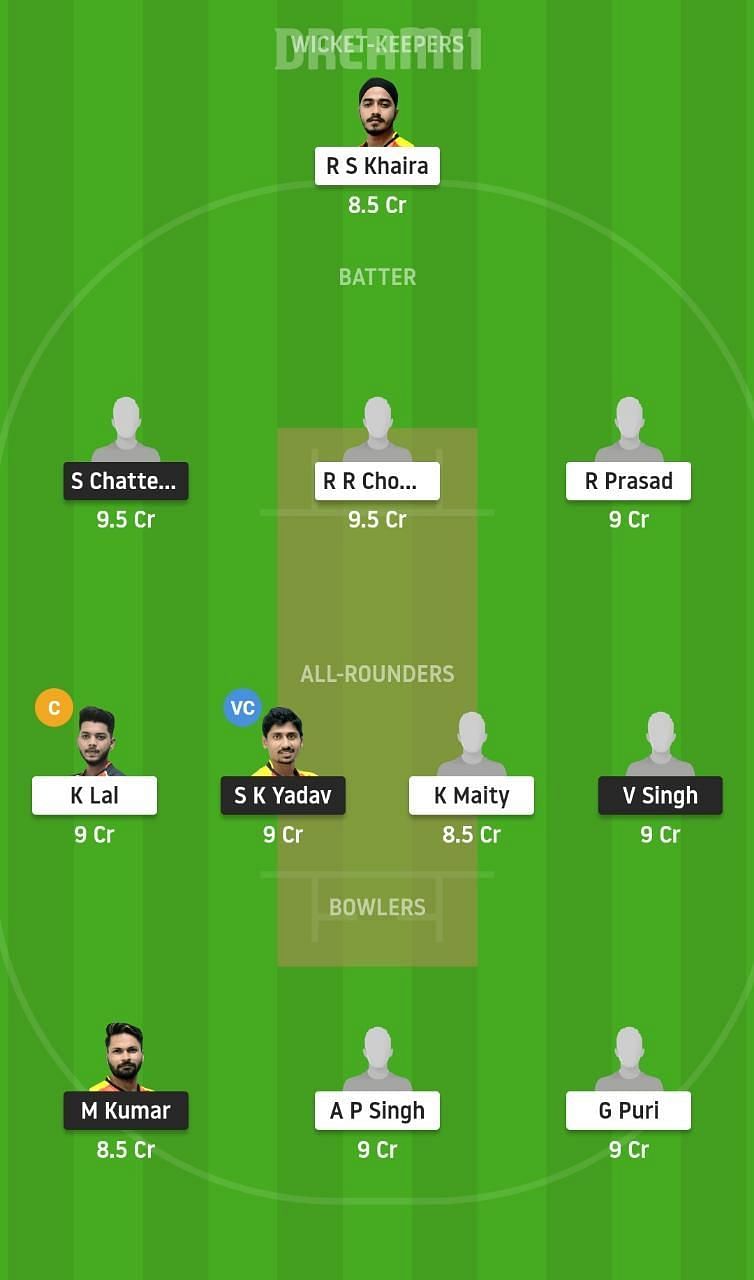 BB vs KH Dream11 Fantasy Suggestion #1