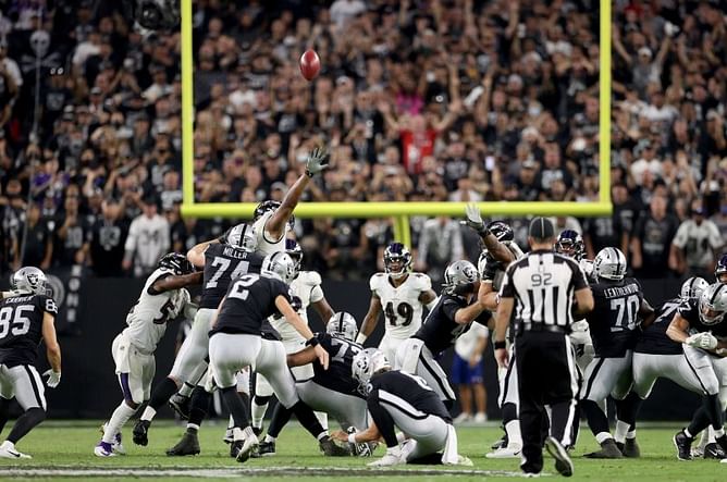 Why the Las Vegas Raiders couldn't use kicker Daniel Carlson in OT vs the Baltimore Ravens