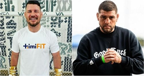 Michael Bisping (left) and Nick Diaz (right) Image Credit: @mikebisping & @nickdiaz209 via Instagram