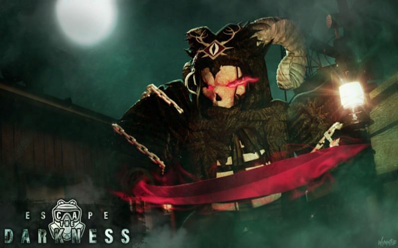 Roblox Escape the Darkness has a very strong horror feel and tone (Image via Bitware Games)