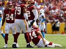 Ryan Fitzpatrick injury: QB's Washington debut ends early after suffering hip injury