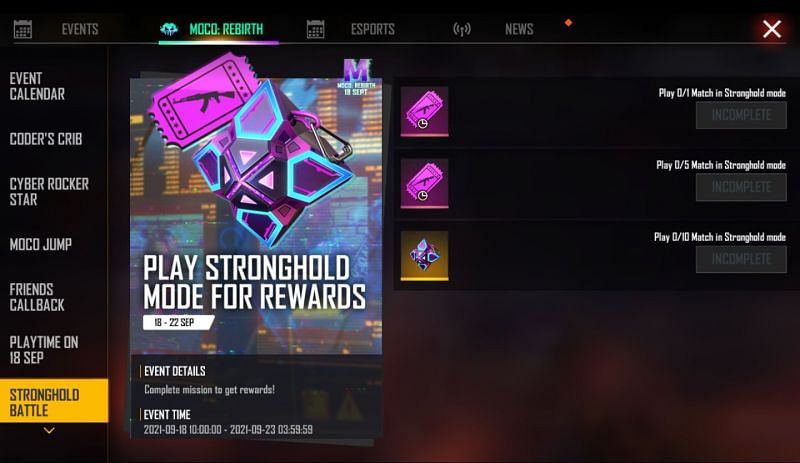 There will be a claim option beside the rewards (Image via Free Fire)
