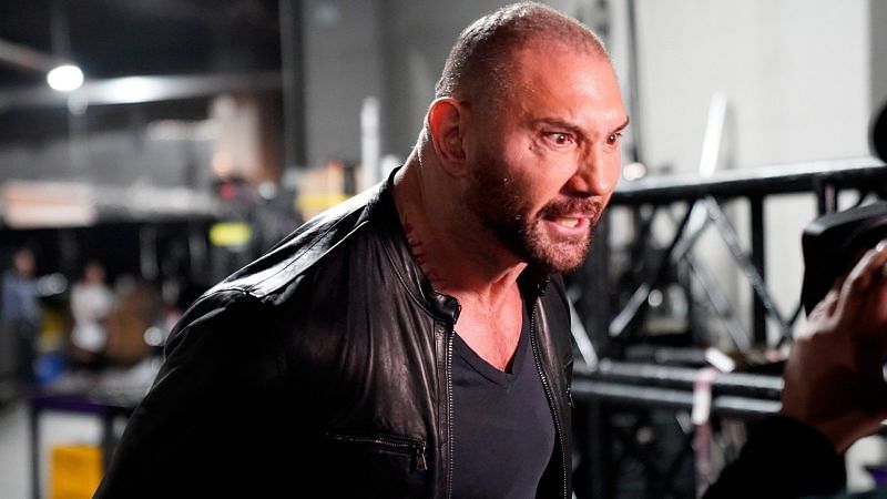 Batista during his 2019 return to WWE