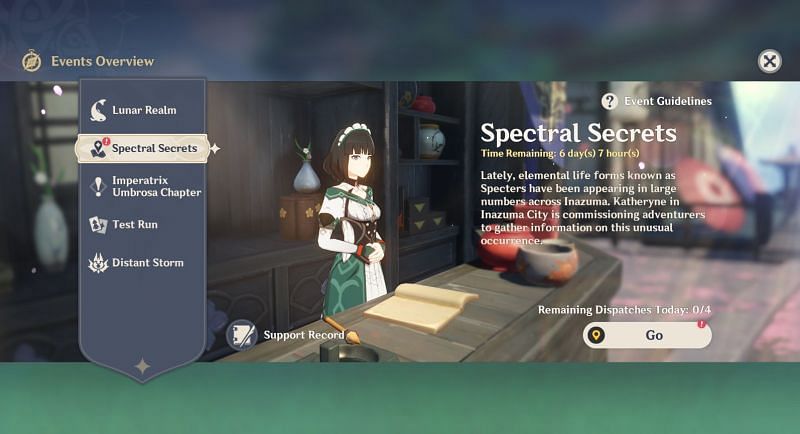 Spectral Secret event starts today (Image via Genshin Impact)