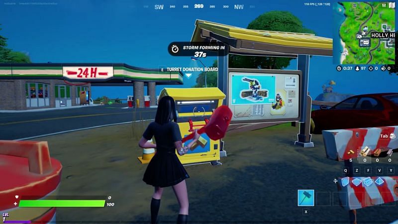 Where is the War Effort Donation Box in Fortnite 