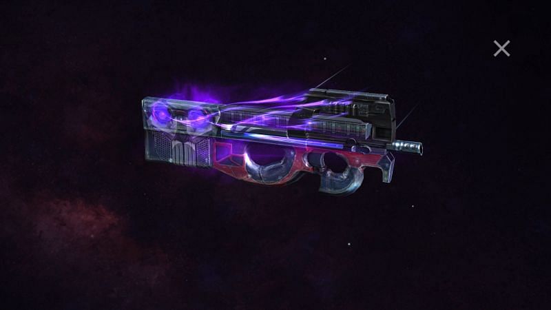 Users can get an exclusive P90 skin from the loot crate (Image via Free Fire)