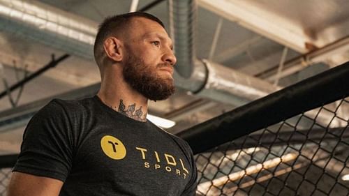 Conor Mcgregor wearing Tidl Sport T-Shirt [Image credits: @thenotoriousmma on Instagram]