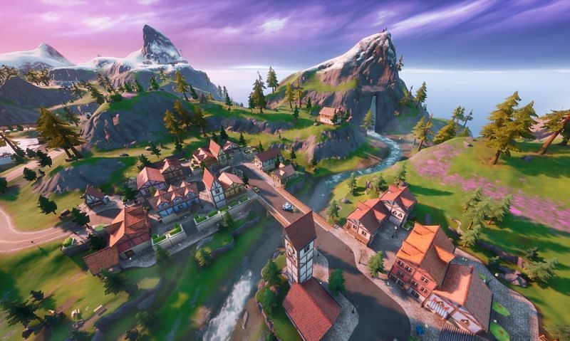 Misty Meadows in Fortnite Chapter 2 Season 8 (Image via Epic Games)