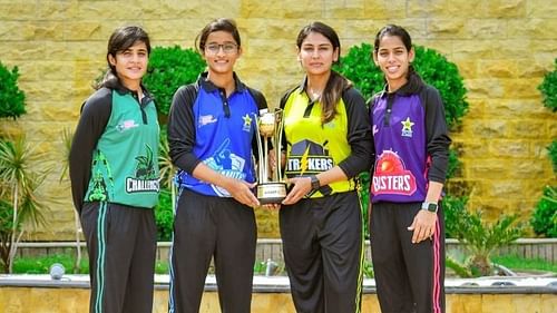 The four captains of the teams in the Pakistan Cup Women’s One-Day (Image Courtesy: pcb.com.pk)