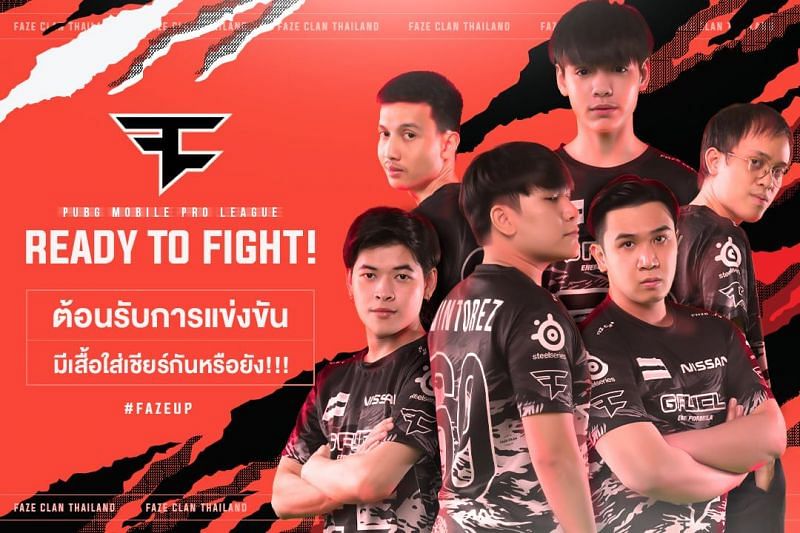 Faze Clan played aggressively on day 2 of PMPL Thailand finals (Image via Faze Clan Thai)