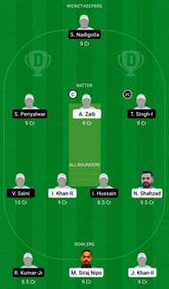 Dream11 Team for Portugal vs Romania - European Cricket Championship T10 2021.