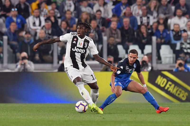 Moise Keane joined Juventus on loan from Everton