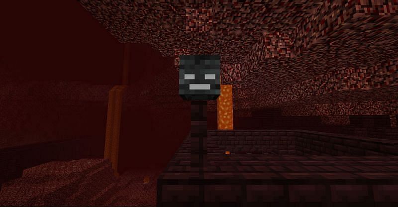 Wither Skeletons will only spawn in Nether Fortresses if the light level is below seven. (Image via Minecraft)