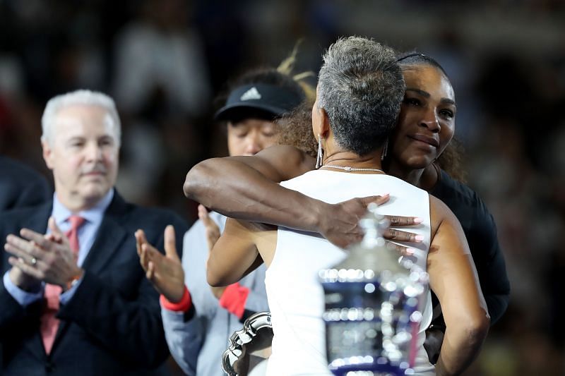 Adams was accused of being biased against Naomi Osaka in her speech during the ceremony.