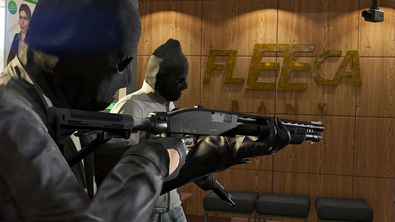 The Fleeca Job is the first heist in GTA Online (Image via Rockstar Games)