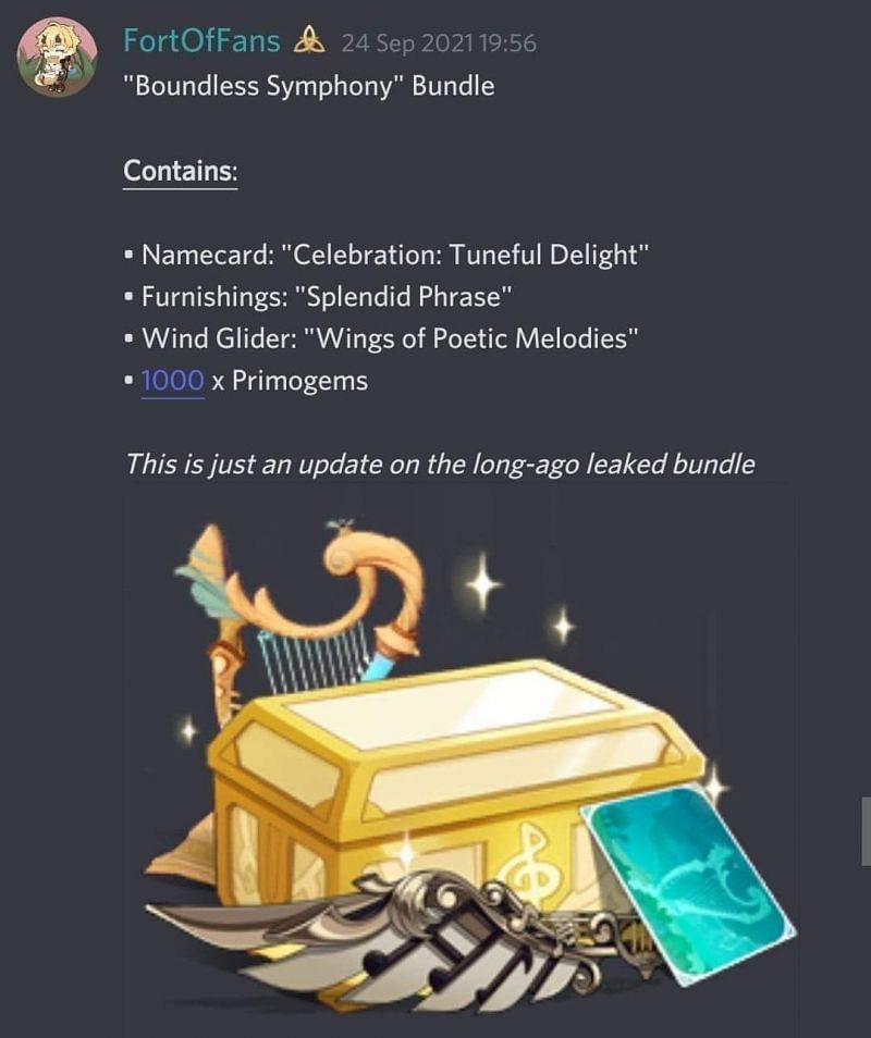 The Boundless Symphony Bundle (Image via Discord)