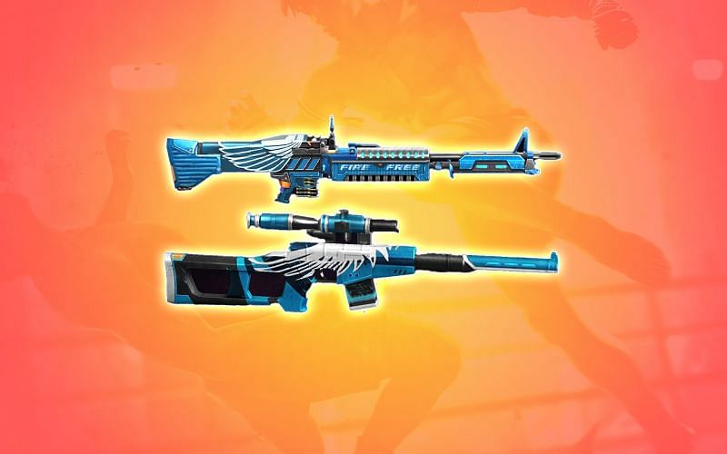 There are two gun skins available in the Victory Wings Loot Crate (Image via Sportskeeda)