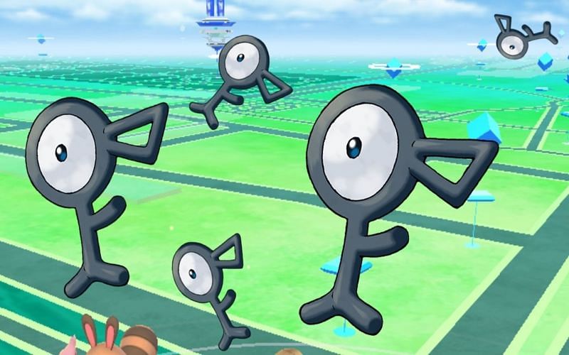 Unown are terribly hard to find, let alone all 26 of them (Image via Niantic)