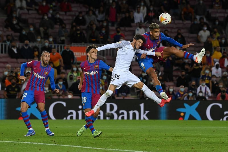 Ronald Araujo scored the only goal for Barcelona in the 1-1 draw with Granada yesterday evening Ronald Araujo has been a reliable figure at the heart of Barcelona&#039;s defense this season