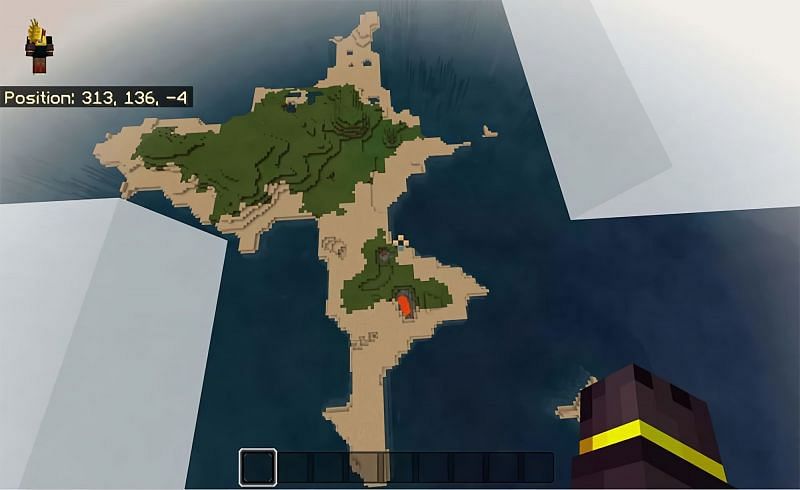 Spawn island (Image via /ubergeekitude on Reddit)