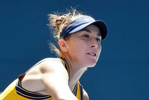 Belinda Bencic raced past Martina Trevisan in her last match.