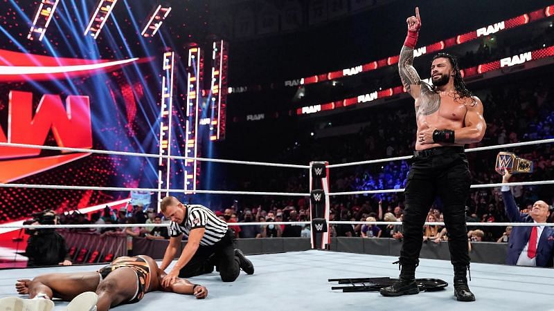Roman Reigns was victorious on RAW this week