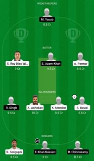 Dream11 Team for Czech Republic vs Germany - European Cricket Championship T10 2021.