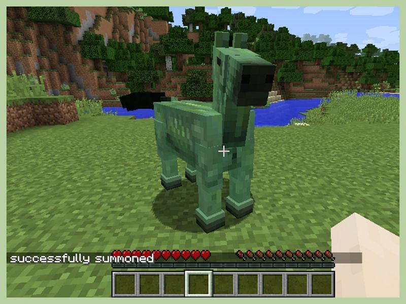 Summoning a zombie horse is one of two ways to get them into a world. (Image via Mojang)