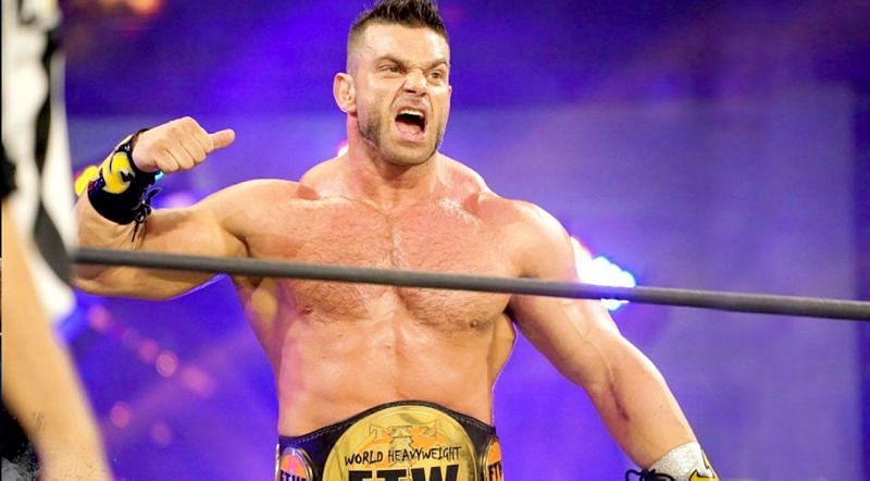 AEW star Brian Cage making his entrance