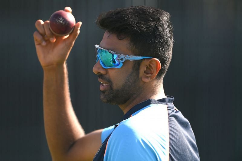 Ravichandran Ashwin during a net session at Old Trafford. Pic: Getty Images