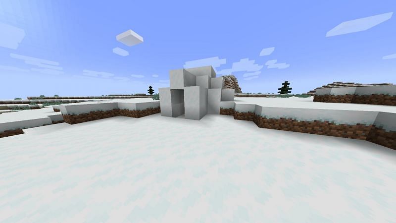 Igloo in tundra biome (Image via Minecraft)