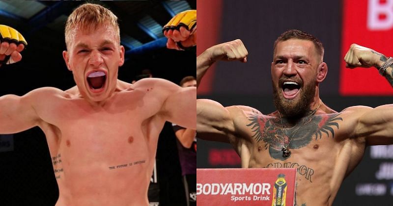 Ian Garry (left; Photo Credit: @iangarry on Instagram) and Conor McGregor (right; Getty Images)